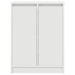 vidaXL Botník biely 57x34x76 cm kompozitné drevo – Obrázok 6