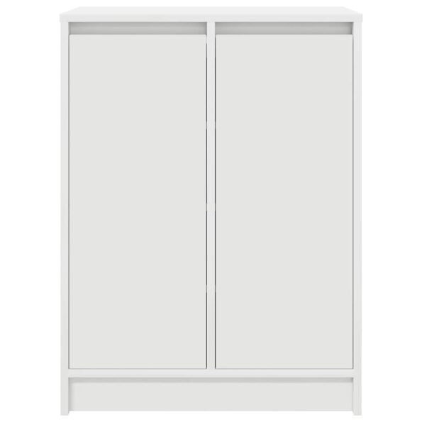 vidaXL Botník biely 57x34x76 cm kompozitné drevo – Obrázok 6