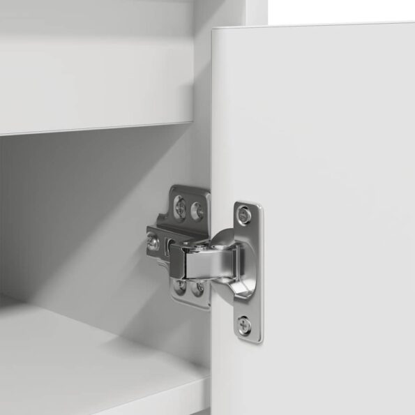 vidaXL Botník biely 57x34x76 cm kompozitné drevo – Obrázok 10