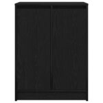 vidaXL Botník dub čierny 57x34x76 cm kompozitné drevo – Obrázok 6