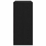 vidaXL Botník dub čierny 57x34x76 cm kompozitné drevo – Obrázok 7