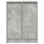 vidaXL Botník betónovo sivý 57x34x76 cm spracované drevo – Obrázok 6