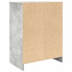 vidaXL Botník betónovo sivý 57x34x76 cm spracované drevo – Obrázok 8