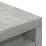 vidaXL Botník betónovo sivý 57x34x76 cm spracované drevo – Obrázok 9