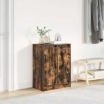 vidaXL Botník dymový dub 57x34x76 cm kompozitné drevo