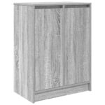 vidaXL Botník sivý dub sonoma 57x34x76 cm kompozitné drevo – Obrázok 2