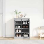 vidaXL Botník sivý dub sonoma 57x34x76 cm kompozitné drevo – Obrázok 3