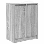 vidaXL Botník sivý dub sonoma 57x34x76 cm kompozitné drevo – Obrázok 4