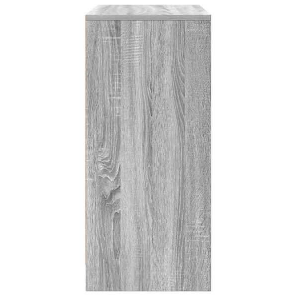 vidaXL Botník sivý dub sonoma 57x34x76 cm kompozitné drevo – Obrázok 7