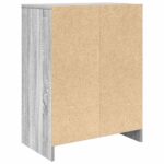 vidaXL Botník sivý dub sonoma 57x34x76 cm kompozitné drevo – Obrázok 8