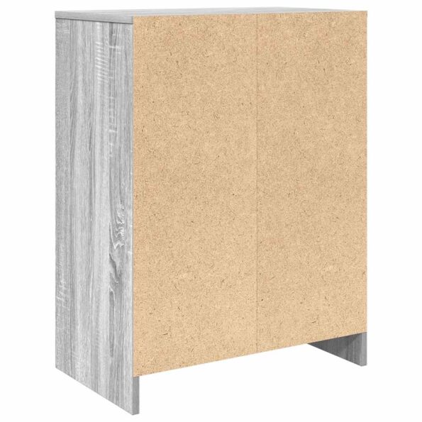vidaXL Botník sivý dub sonoma 57x34x76 cm kompozitné drevo – Obrázok 8
