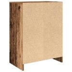 vidaXL Botník staré drevo 57x34x76 cm kompozitné drevo – Obrázok 8