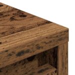 vidaXL Botník staré drevo 57x34x76 cm kompozitné drevo – Obrázok 9