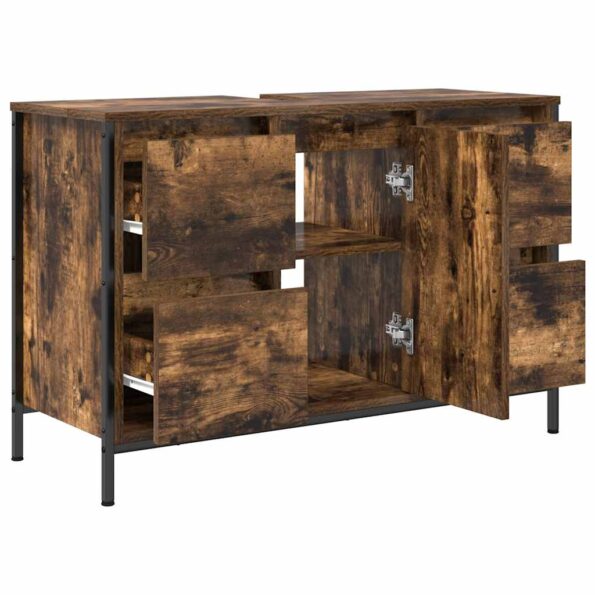 VXL8721158708083_g_en_hd_3.jpg vidaXL Skrinka pod umývadlo so zásuvkami dub dymový 90x34,5x60 cm – Obrázok 5
