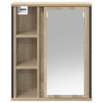 vidaXL Kúpeľňová nástenná skrinka so zrkadlom dub sonoma 50x21x60 cm – Obrázok 6