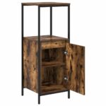 vidaXL Kúpeľňová skrinka s policami dub dymový 36x35x95 cm – Obrázok 5