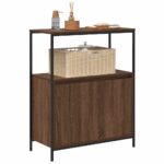 vidaXL Kúpeľňová skrinka s policami dub hnedý 76,5x35x95 cm – Obrázok 4