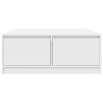 vidaXL konferenčný stolík so zásuvkami Biely 100x100x40 cm – Obrázok 6