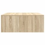 vidaXL konferenčný stolík so zásuvkami, dub sonoma 100x100x40 cm – Obrázok 7