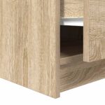 vidaXL konferenčný stolík so zásuvkami, dub sonoma 100x100x40 cm – Obrázok 11