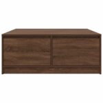 vidaXL konferenčný stolík so zásuvkami, hnedý dub 100x100x40 cm – Obrázok 6