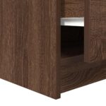 vidaXL konferenčný stolík so zásuvkami, hnedý dub 100x100x40 cm – Obrázok 11