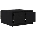 vidaXL konferenčný stolík so zásuvkami dub čierny 70,5x70x40 cm – Obrázok 5