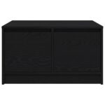 vidaXL konferenčný stolík so zásuvkami dub čierny 70,5x70x40 cm – Obrázok 6