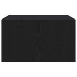 vidaXL konferenčný stolík so zásuvkami dub čierny 70,5x70x40 cm – Obrázok 7