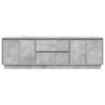 vidaXL TV skrinka s LED svetlami betónovo sivá 160,5x41x50 cm – Obrázok 7