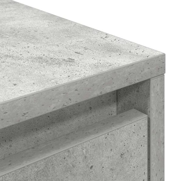 vidaXL TV skrinka s LED svetlami betónovo sivá 160,5x41x50 cm – Obrázok 10