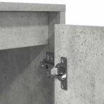 vidaXL TV skrinka s LED svetlami betónovo sivá 160,5x41x50 cm – Obrázok 11