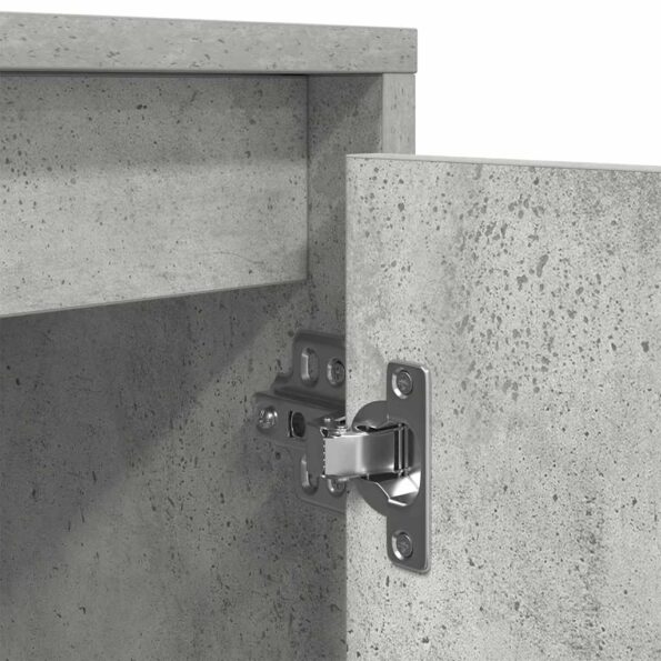 vidaXL TV skrinka s LED svetlami betónovo sivá 160,5x41x50 cm – Obrázok 11