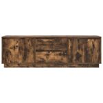 vidaXL TV skrinka s LED svetlami dymový dub 160,5x41x50 cm – Obrázok 7