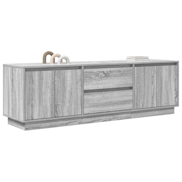 vidaXL TV skrinka s LED, sivý dub sonoma 160,5x41x50 cm – Obrázok 5