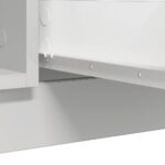 vidaXL Komoda so zásuvkami, biela 100,5x35x98,5 cm, kompozitné drevo – Obrázok 11