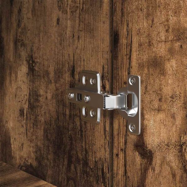 vidaXL Vysoká skrinka dymový dub 50x35x180 cm spracované drevo – Obrázok 10