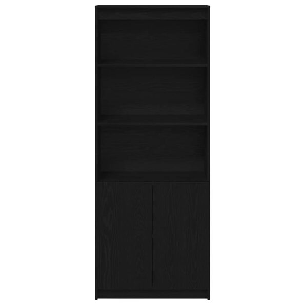 vidaXL Vysoká skrinka čierna dub 70x35x180 cm kompozitné drevo – Obrázok 6