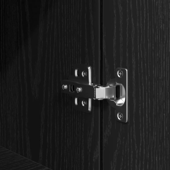 vidaXL Vysoká skrinka čierna dub 70x35x180 cm kompozitné drevo – Obrázok 10