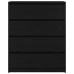vidaXL Komoda dub čierny 80x35x99 cm spracované drevo – Obrázok 6