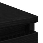vidaXL Komoda dub čierny 80x35x99 cm spracované drevo – Obrázok 9