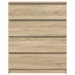 vidaXL Komoda dub sonoma 80x35x99 cm spracované drevo – Obrázok 6