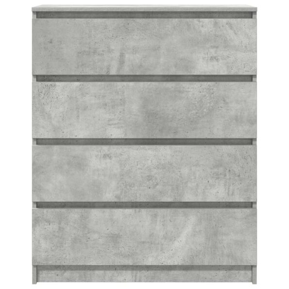 vidaXL Komoda betónovo sivá 80x35x99 cm spracované drevo – Obrázok 6