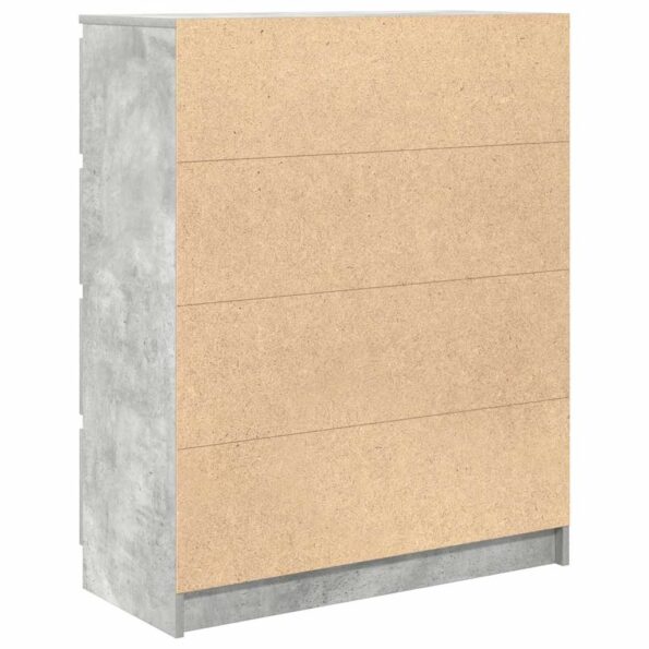 vidaXL Komoda betónovo sivá 80x35x99 cm spracované drevo – Obrázok 8