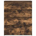 vidaXL Komoda dymový dub 80x35x99 cm kompozitné drevo – Obrázok 6