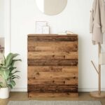 vidaXL Komoda staré drevo 80x35x99 cm kompozitné drevo – Obrázok 3