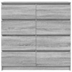 VidaXL Príborník Grey Sonoma 100x35x99 cm Engineered Wood – Obrázok 6