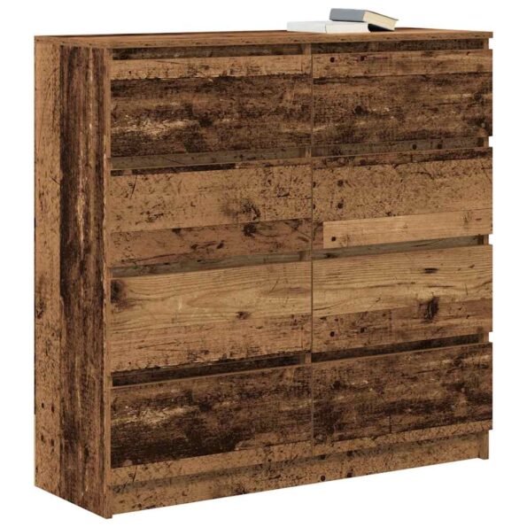 VidaXL Príborník Old Wood 100x35x99 cm Engineered Wood – Obrázok 4