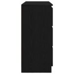 vidaXL Komoda dub čierny 100x35x76 cm kompozitné drevo – Obrázok 7