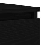 vidaXL Komoda dub čierny 100x35x76 cm kompozitné drevo – Obrázok 9